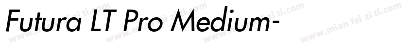 Futura LT Pro Medium字体转换